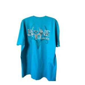 The Bone Collector Graphic Tee Size 2X Blue